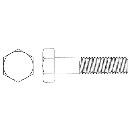 Hex Head Cap Screw, 3/8" Dia., 1-1/2" L, Zinc Plated, Coarse, Grade 5