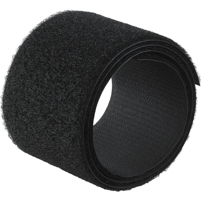 Flame-Resistant Fastener, Loop, 50 yds x 3/4", Sew-On, Black