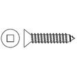 Tapping Flat Head Screws, #6 x 1-1/4" L, Zinc Plated