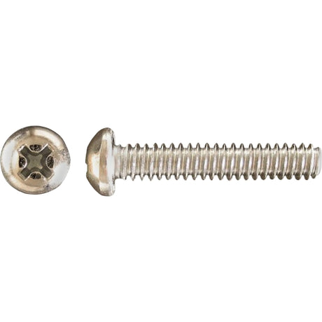 Pan Phillips HD Machine Screws, #10 x 1" L, Zinc Plated