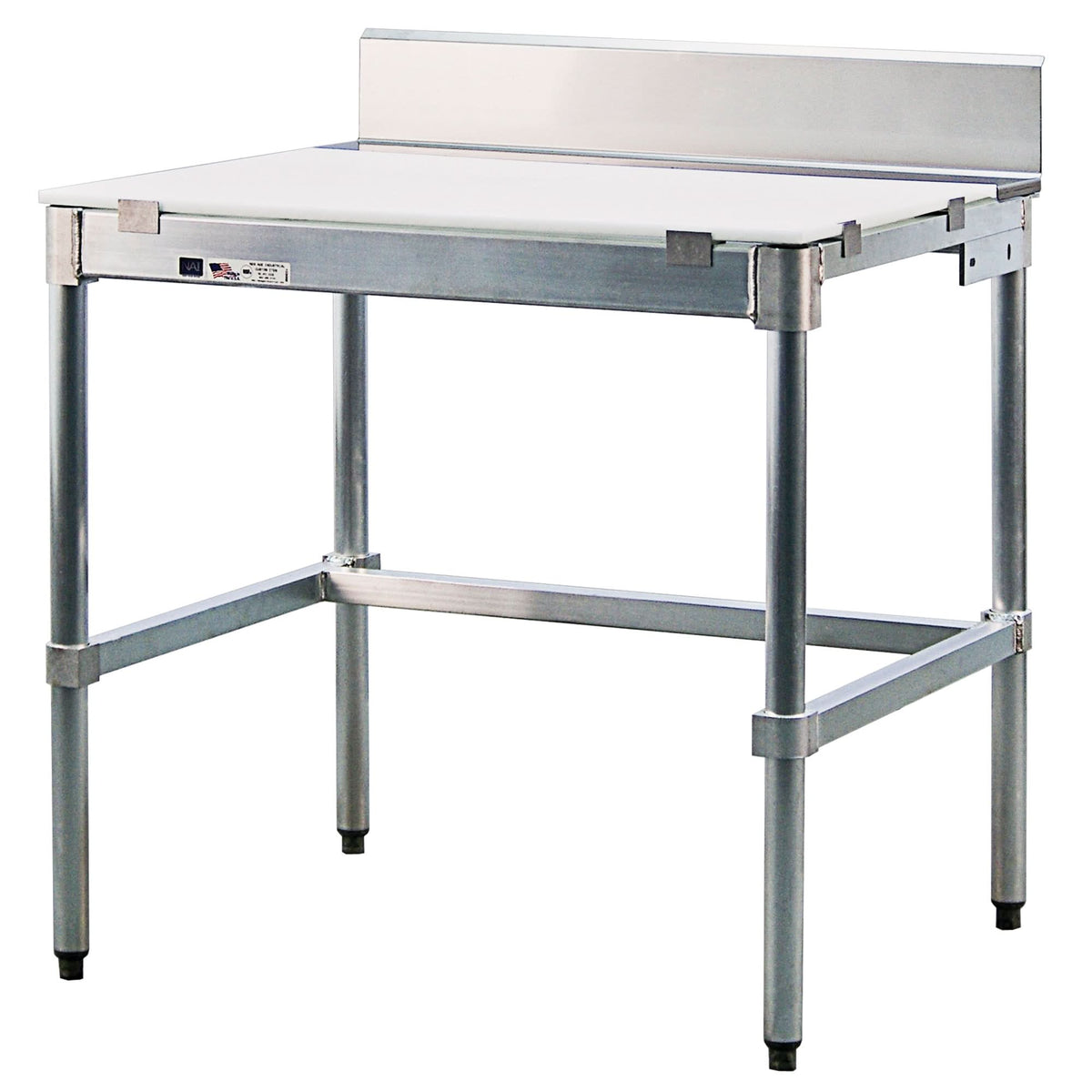 Poly-Top Workbench, 72" W x 30" D x 35-1/2" H, 1600 lbs. Capacity