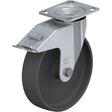 Impact-Resistant Caster, Swivel with Brake, 8" (203.2 mm), Nylon, 660 lbs. (300 kg.)
