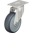 Caster, Swivel, 4" (101.6 mm), Thermoplastic Rubber-Elastomer, 240 lbs. (108 kg.)