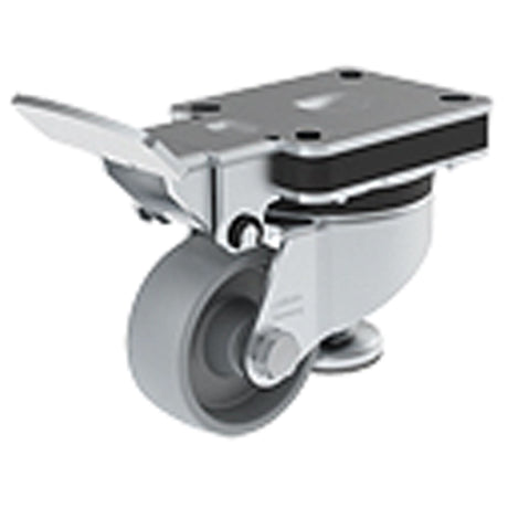 Heavy-Pressed Caster, Swivel, 3" (76 mm), Steel, 660 lbs. (300 kg.)