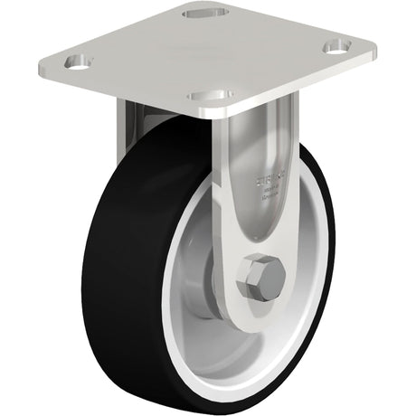 Caster, Rigid, 5" (127 mm), Thermoplastic Polyurethane, 770 lbs. (349 kg.)