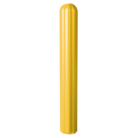 Ribbed Bollard Cover, 8" Dia. x 72" L, Yellow