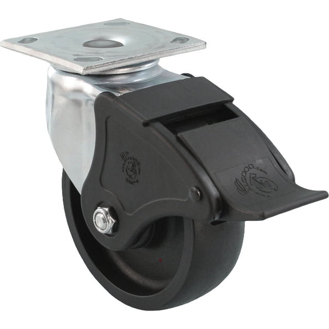 Emaxx™ RollX™ Wow Caster, Swivel with Brake, 4" (101.6 mm), Nylon, 1200 lbs. (544.3 kg.)