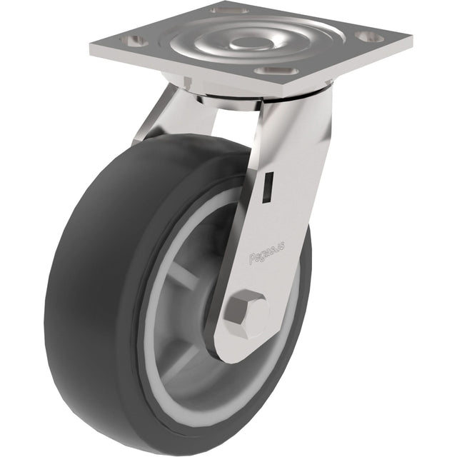 21 Series Medium-Duty Caster, Rigid, 8" (203.2 mm), Polypropylene, 900 lbs. (408 kg.)