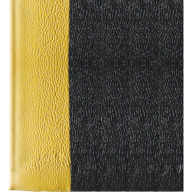 Ultra-Tred ArmorCote Mats No. 440, Textured, 2' x 3' x 3/8", Black/Yellow, Polyurethane/PVC Sponge