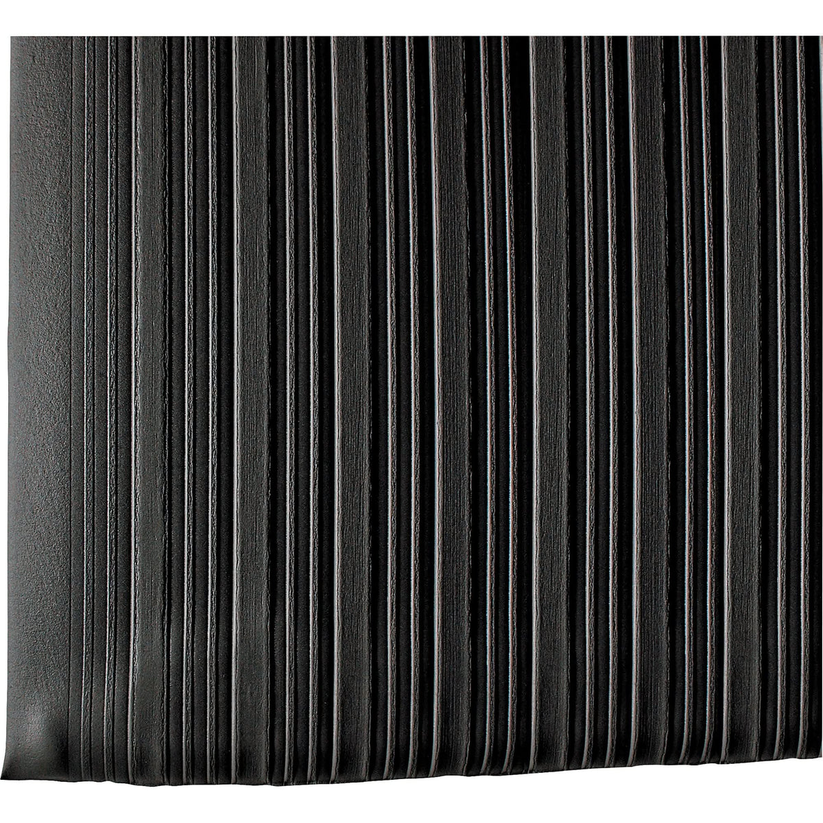 Deluxe Tuf Sponge No. 442 Mats, Ribbed, 2' x 8' x 5/8", Black, PVC Sponge