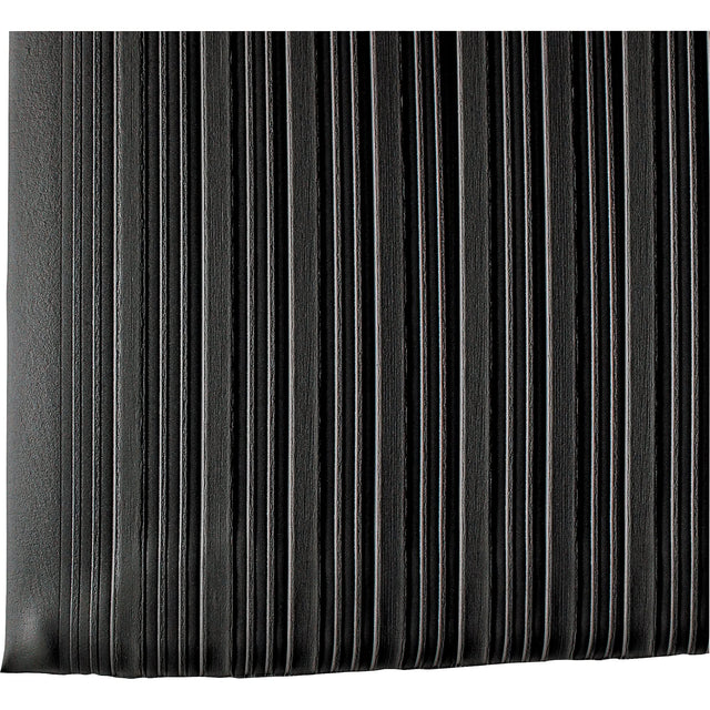 Deluxe Tuf Sponge No. 442 Mats, Ribbed, 3' x 5' x 5/8", Black, PVC Sponge