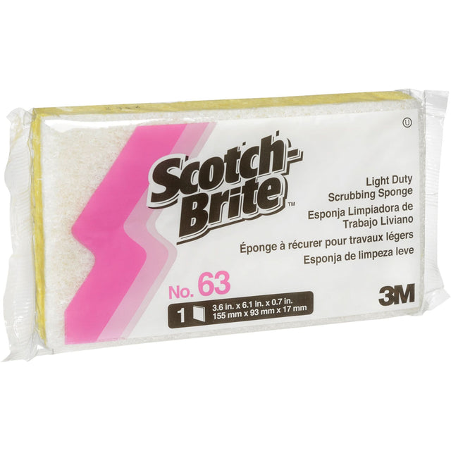 Scotch-Brite™ Light-Duty Scrub Sponge, Cellulose/Scrubbing, 3-1/2" W x 6" L
