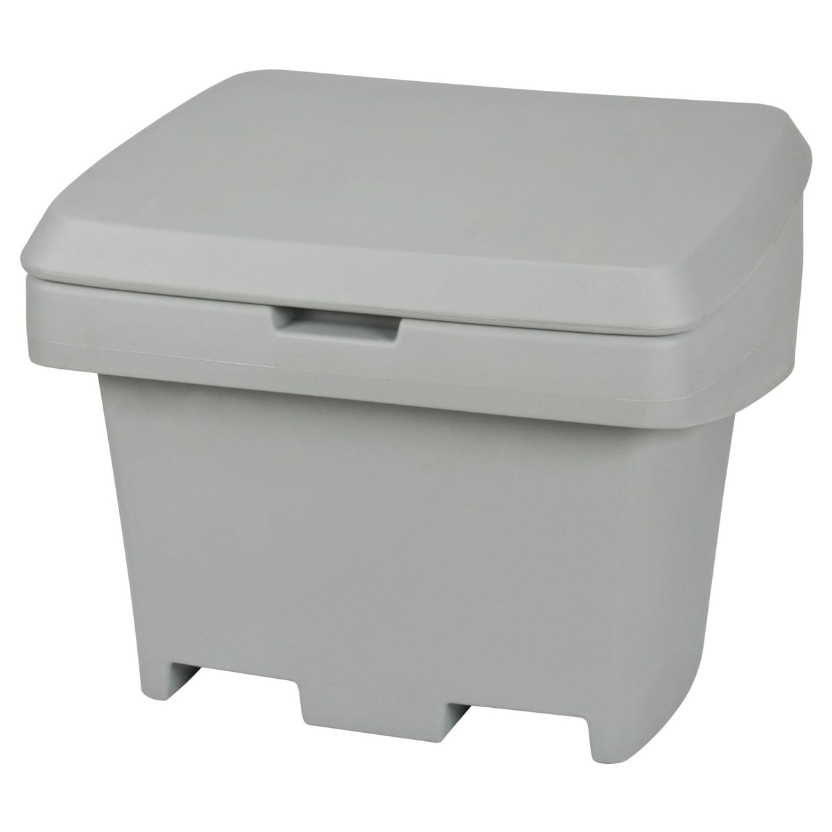 Heavy-Duty Outdoor Salt and Sand Storage Container, 30" x 24" x 24", 5.5 cu. Ft., Grey