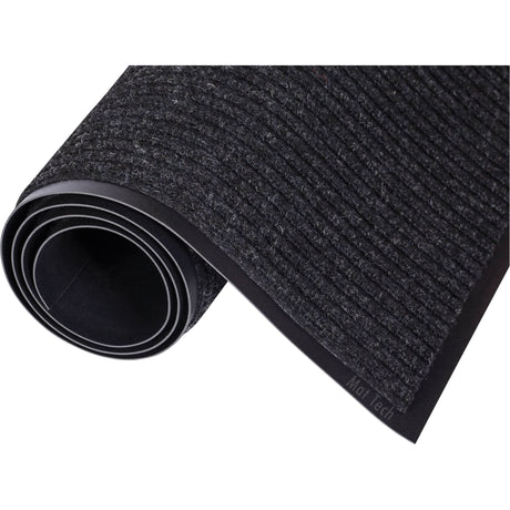 Needle-Rib™ Matting, Wiper/Scraper, 3' x 12' x 15/16", Charcoal