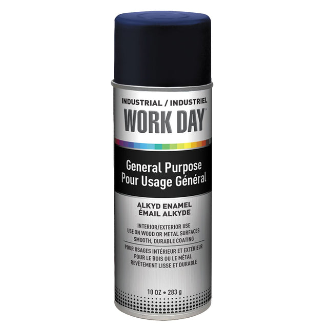 Industrial Enamel Paint, Blue, Gloss, 10 oz., Aerosol Can