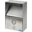 Smoking Receptacles, Wall-Mount, Stainless Steel, 3.3 Litres Capacity, 13-1/2" Height