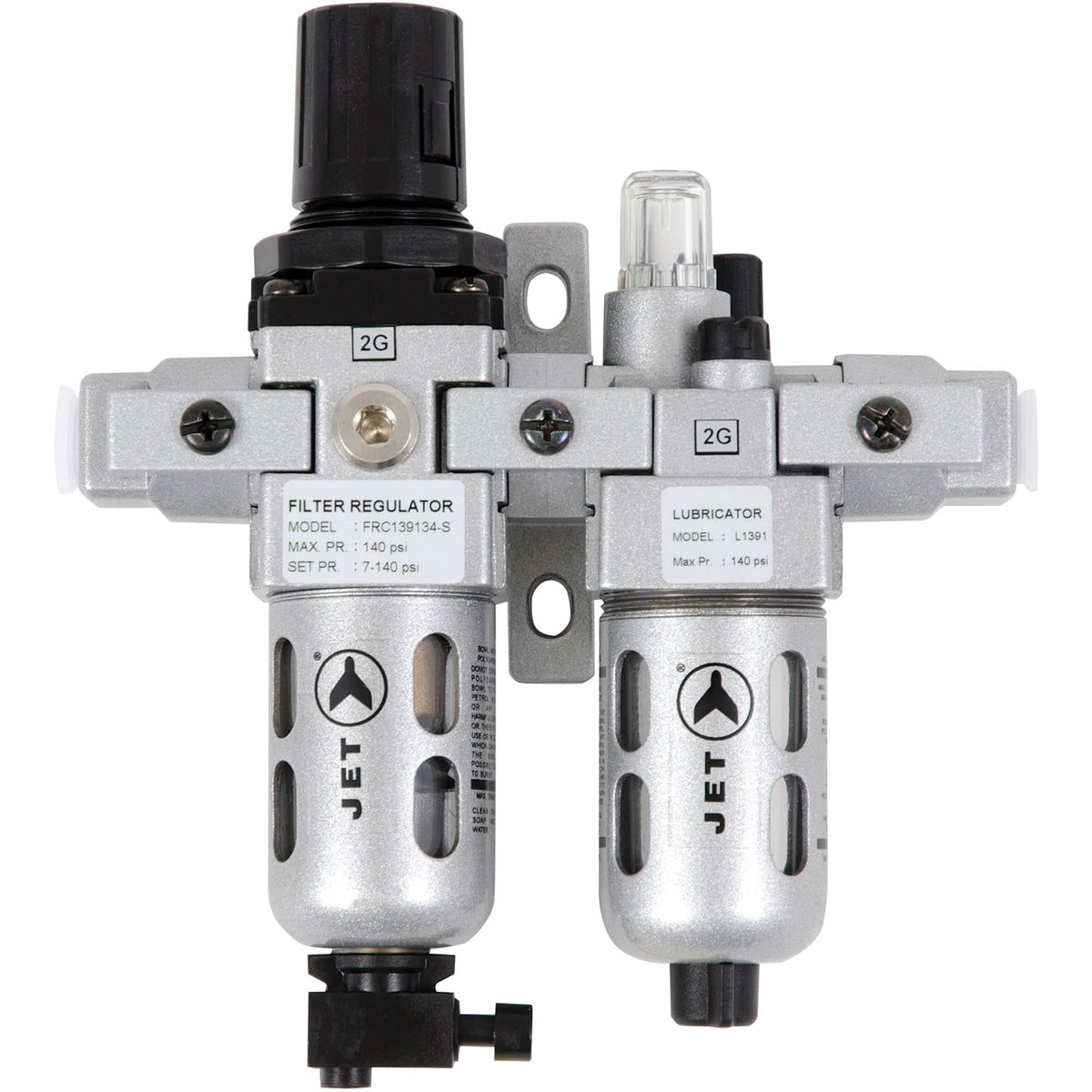 AFRLCM14 2-Piece Miniature Air Filter, Regulator & Lubricator, 1/4" NPT