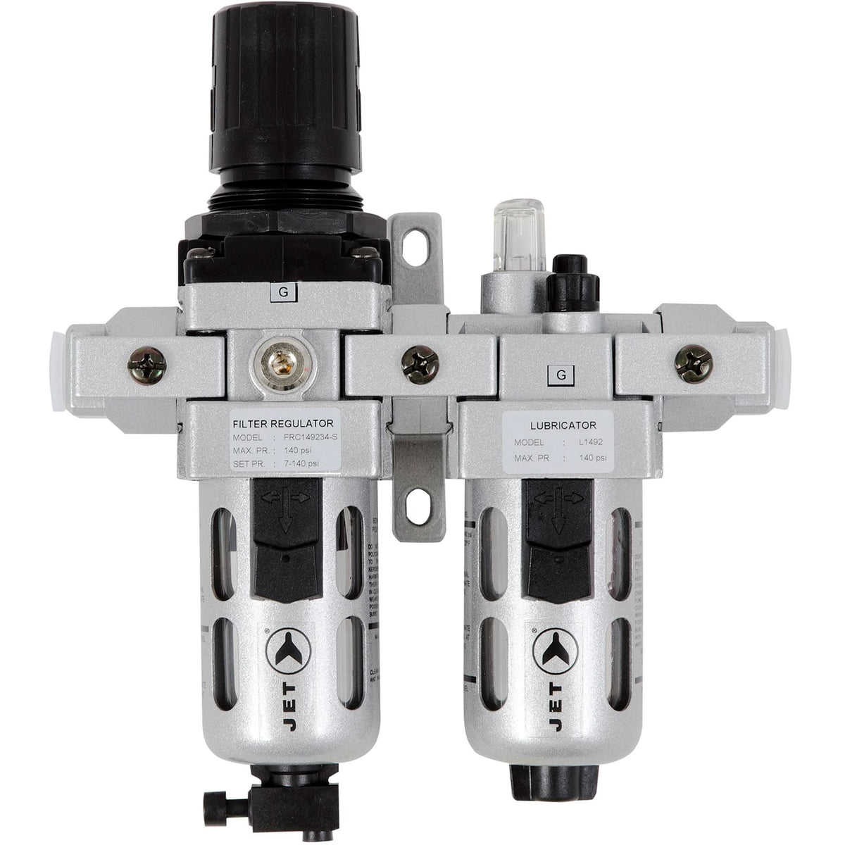 AFRLCI38 2-Piece Intermediate Air Filter, Regulator and Lubricator, 3/8" NPT