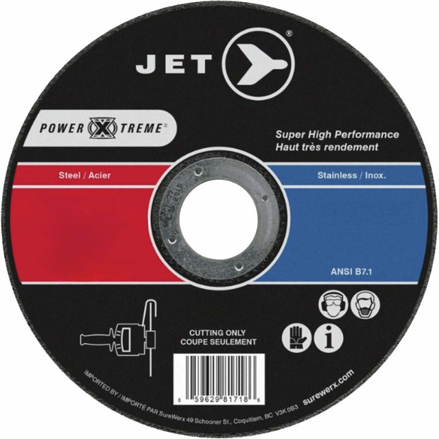 Power-Xtreme® Cut-Off Wheel, 4-1/2" x 3/64", 7/8" Arbor, Type 1, Aluminum Oxide, 13300 RPM