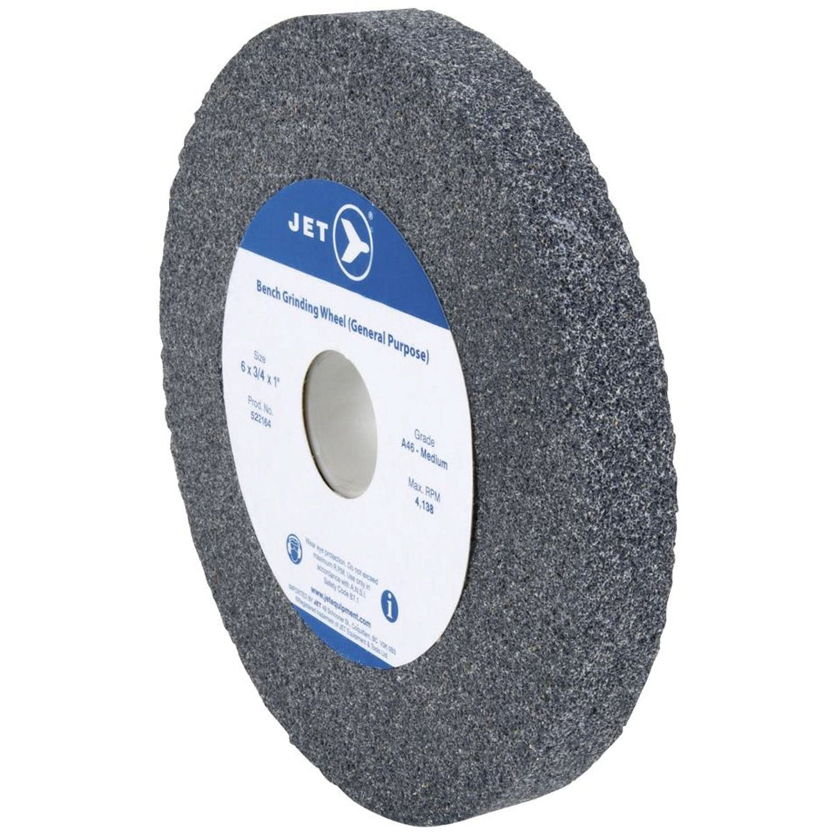 Bench Grinding Wheel, 8" x 3/4", 1" Arbor