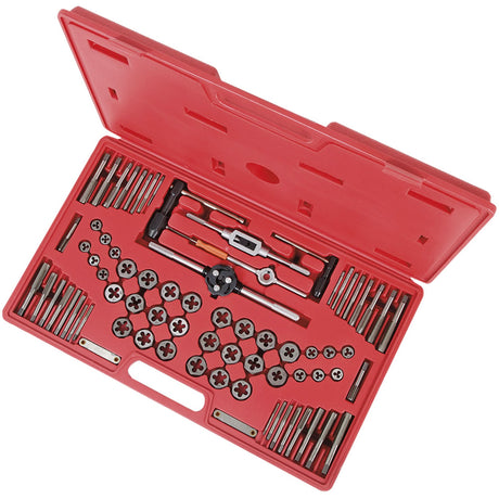 Premium SAE/Metric Alloy Tap & Die Set, 76 Pieces