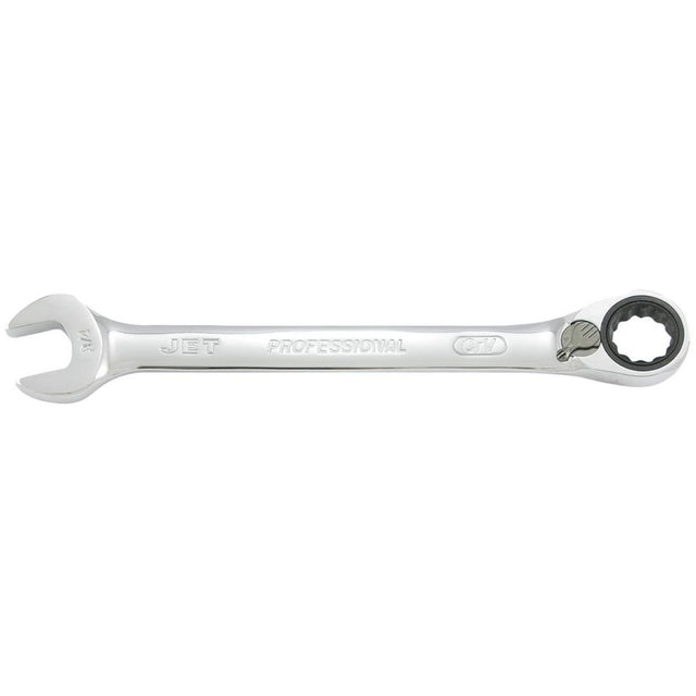 Long Pattern Reversible Ratcheting Combination Wrench, 7/16", Chrome Finish