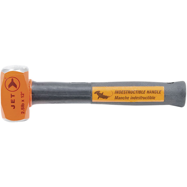 Indestructible Handle Sledge Hammer, 2.5 lbs., 12", Tubular Steel Handle