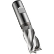 End Mill, 25 mm Dia., 121 mm L, 5 Flutes, 25 mm Shank, High Speed Cobalt