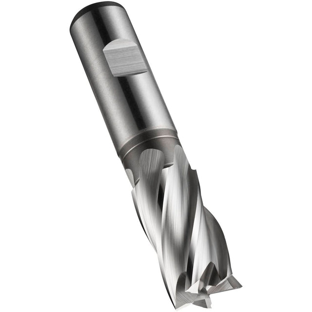 End Mill, 25 mm Dia., 121 mm L, 5 Flutes, 25 mm Shank, High Speed Cobalt