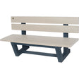 Outdoor Park Benches, Recycled Plastic, 72" L x 23-3/16" W x 29-13/16" H, Sand