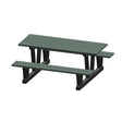 Recycled Plastic Outdoor Picnic Tables, 72" L x 60-5/16" W, Grey