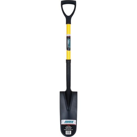 Drain Spade Shovels, Tempered Steel, 16" x 6" Blade, 28-1/2" L, D-Grip Handle