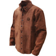 Gander Brand Split Cowhide Welding Jacket, Leather, Large, Brown