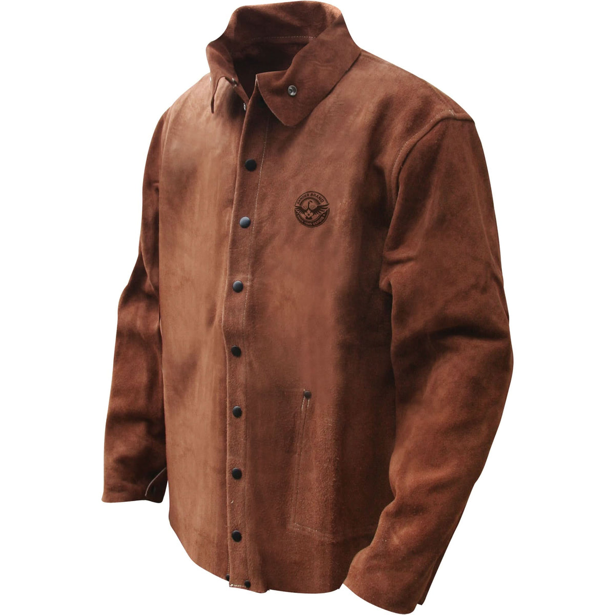 Gander Brand Split Cowhide Welding Jacket, Leather, 2X-Large, Brown