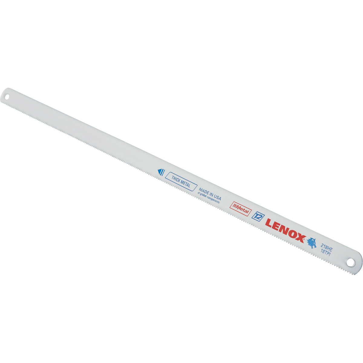 Hacksaw Blades, Bi-Metal, 12" L, 18 TPI