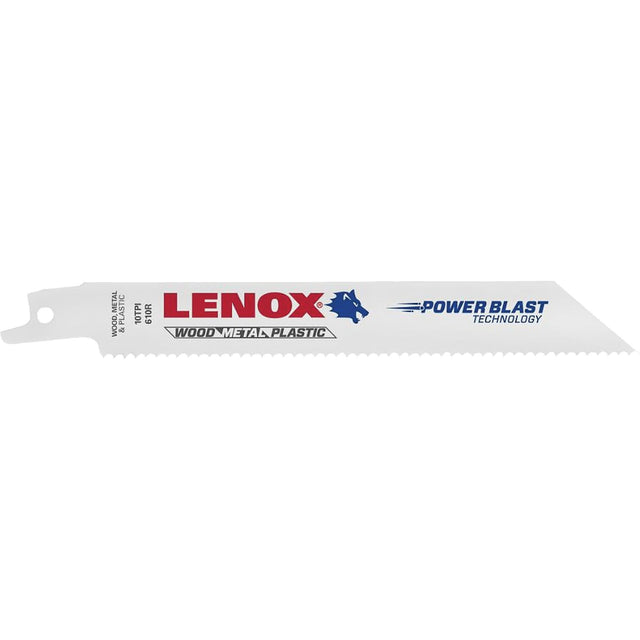 General Purpose Reciprocating Saw Blades, Bi-Metal, 10 TPI, 8" L x 3/4" W