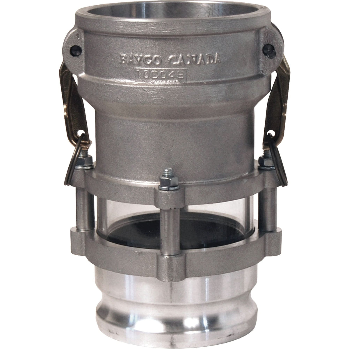 Cam & Groove In-Line Sight Glass Coupler x Adapter
