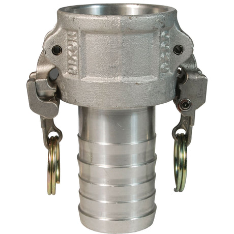 EZ Boss-Lock™ Cam & Groove Coupler x Hose Shank, Aluminum, 2", 250 PSI