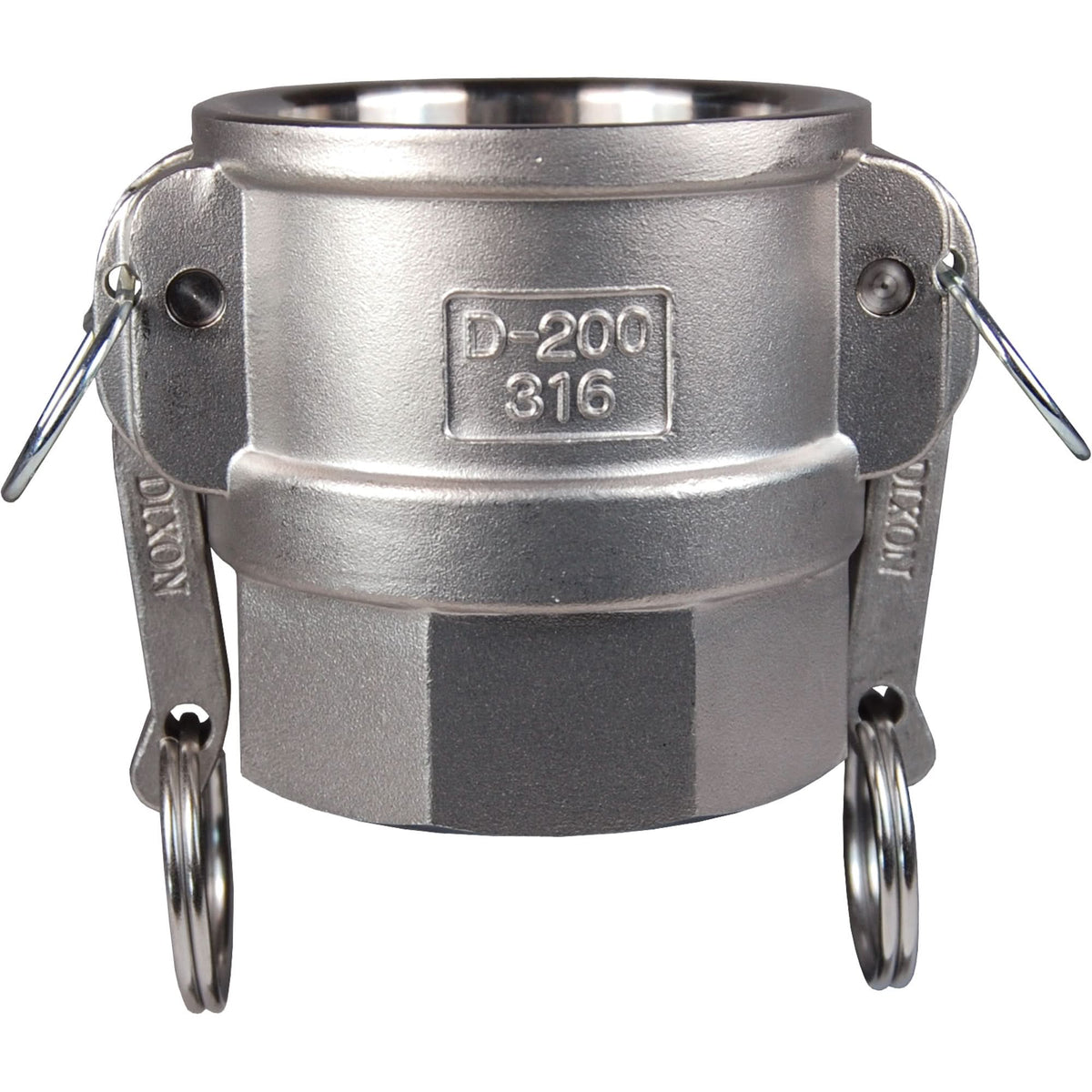 Global Cam & Groove Coupler, Aluminum, Type D, 1-1/2", Female NPT, 250 PSI