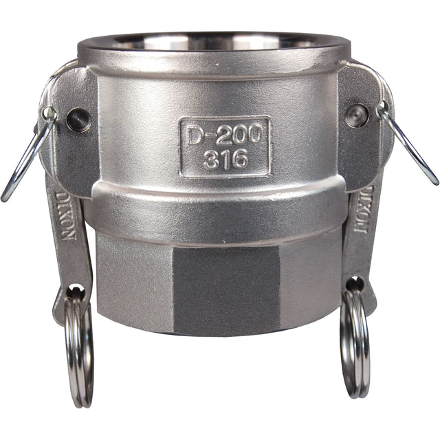 Global Cam & Groove Coupler, Aluminum, Type D, 1-1/2", Female NPT, 250 PSI