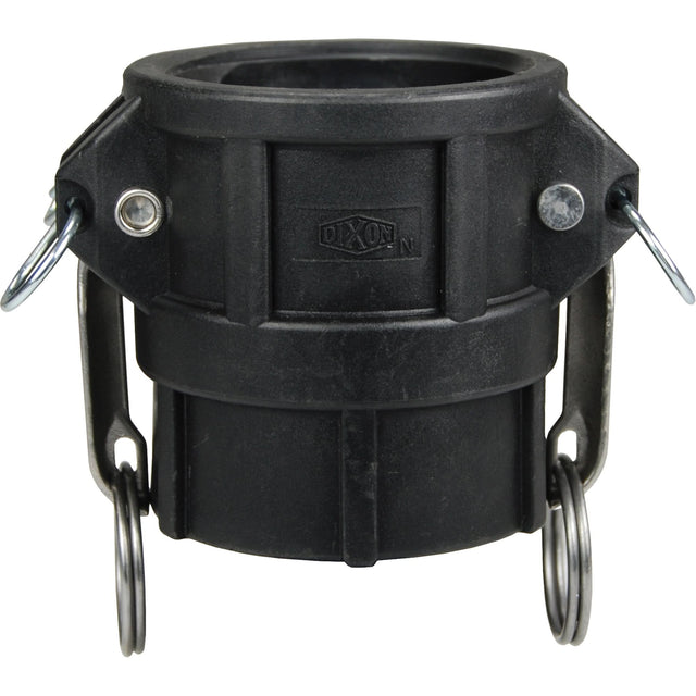 Cam & Groove Coupler, Polypropylene, Type D, 3", Female NPT, 60 PSI