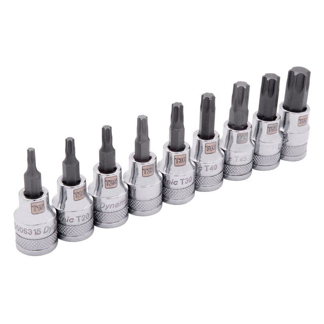 Standard Socket Set, Torx®, 3/8" Drive, 9 Pcs