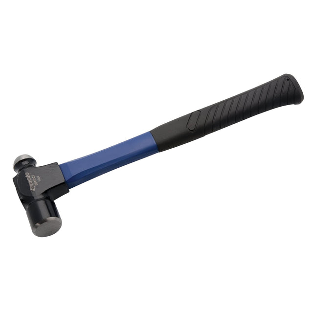 Ball Pein Hammer, 24 oz. Head Weight, Polished Face, Fibreglass Handle