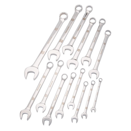 Wrench Set, Combination, 14 Pieces, Imperial