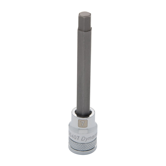 Long Metric Bit Socket, 8 mm x 3-5/8" L, 3/8" Drive