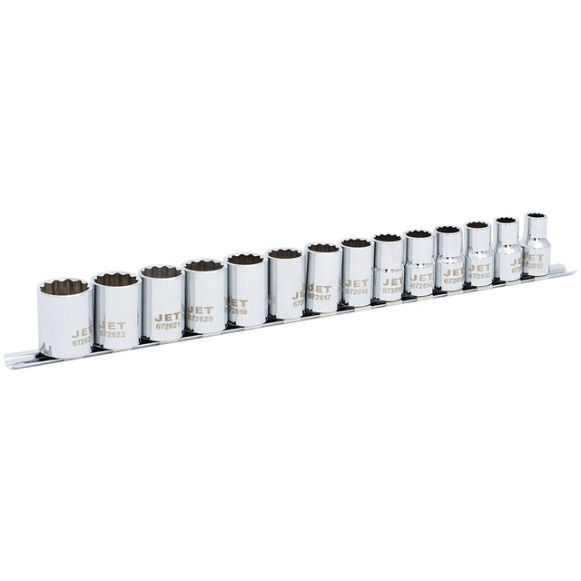 Metric Socket Set, 14 Pcs, 1/2" Drive Size