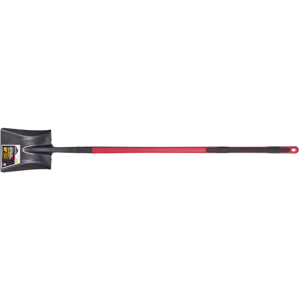 Pro™ Square Point Shovel, Fibreglass, Tempered Steel Blade, Straight Handle, 48" Long