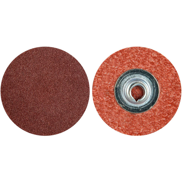 MERIT ALO RESIN BOND Cloth Discs, 1-1/2" Dia., 50 Grit, Aluminum Oxide