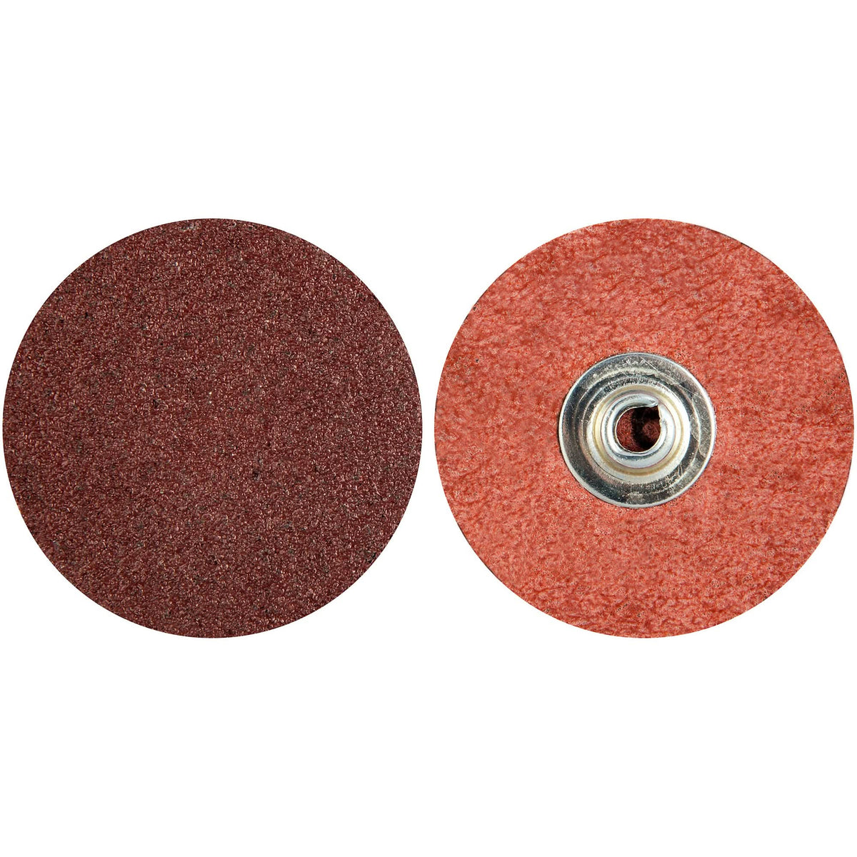 MERIT ALO RESIN BOND Cloth Discs, 2" Dia., 100 Grit, Aluminum Oxide