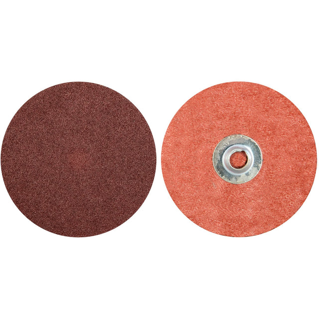 MERIT ALO RESIN BOND Cloth Discs, 3" Dia., 36 Grit, Aluminum Oxide